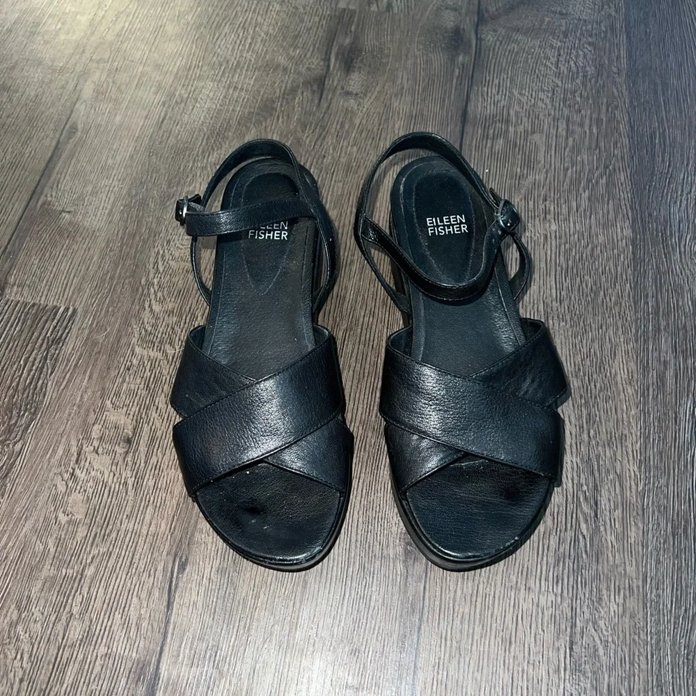 Women's Black Platform Sandals